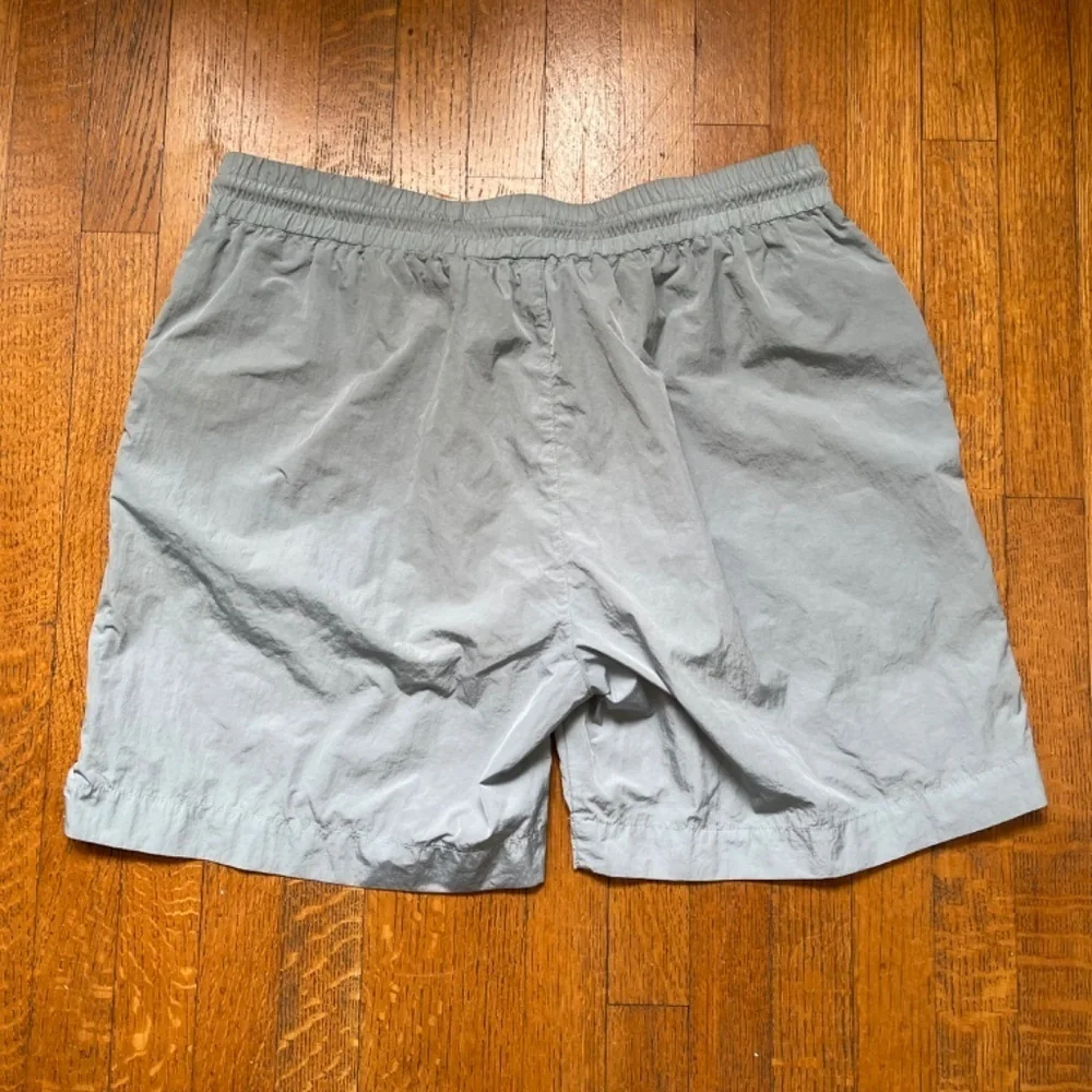RtA Drawstring Clyde Nylon Shorts in Light Blue with Drawstring Sz L